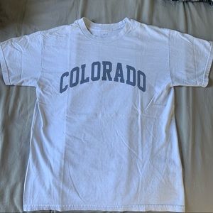 John galt/Brandy Melville white Colorado tee
